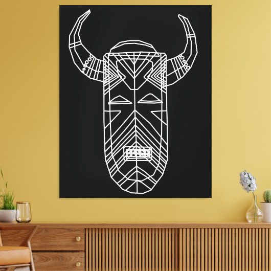 Toile Masque tribal (Insitu(Salon))