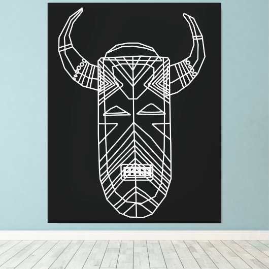 Toile Masque tribal (Insitu (Plancher de Bois))