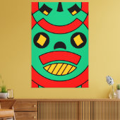 Toile Masque tribal effrayant (Insitu(Salon))