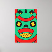 Toile Masque tribal effrayant (Recto)