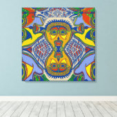 Toile Masque tribal Shaman (Insitu (Plancher de Bois))