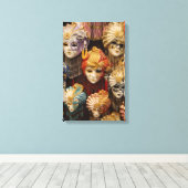 Toile Masques de carnaval à Venise (Insitu (Plancher de Bois))