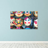 Toile Masques de Hanoï au marché (Insitu (Plancher de Bois))