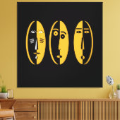 Toile Masques modernes Abstraits (Insitu(Salon))