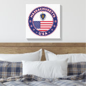 Toile Massachusetts, États-Unis, affiche du Massachusett (Insitu(Chambre))