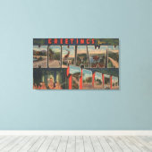 Toile Massachusetts - Salutations de la piste Mohawk (Insitu (Plancher de Bois))