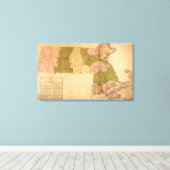 Toile MassachusettsCarte panoramiqueMassachusetts (Insitu (Plancher de Bois))