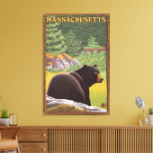 Toile MassachusettsOurs noir en forêt (Insitu(Salon))