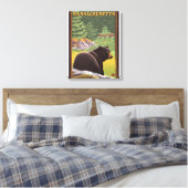 Toile MassachusettsOurs noir en forêt (Insitu(Chambre))