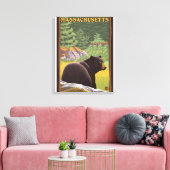 Toile MassachusettsOurs noir en forêt (Insitu(Salon))