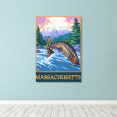 Toile MassachusettsScène de pêcheurs de pêcheurs de pêch (Insitu (Plancher de Bois))