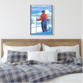Toile MassachusettsSkier Admirer Vue (Insitu(Chambre))