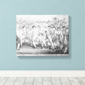 Toile Match de boxe entre Thomas Futrell et John (Insitu (Plancher de Bois))