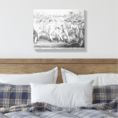 Toile Match de boxe entre Thomas Futrell et John (Insitu(Chambre))