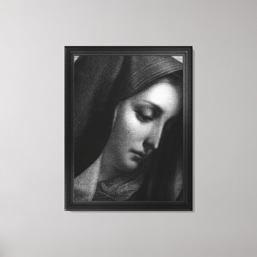 Toile Mater Dolorosa Engraving par Carlo Dolci (Recto)