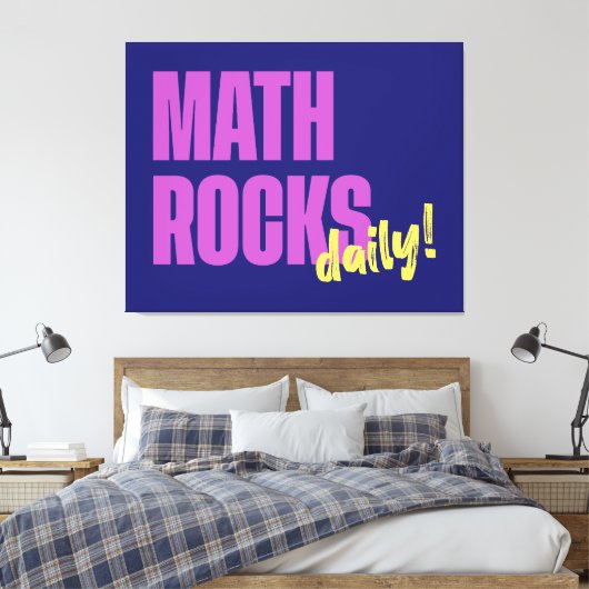 Toile Math Rocks Daily (Insitu(Chambre))