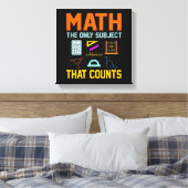 Toile Math Sujet Counts Mathématique Math Enseignant (Insitu(Chambre))