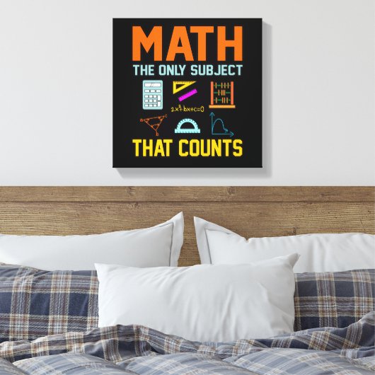 Toile Math Sujet Counts Mathématique Math Enseignant (Insitu(Chambre))