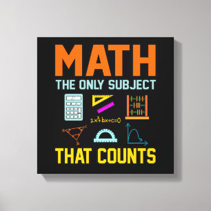 Toile Math Sujet Counts Mathématique Math Enseignant
