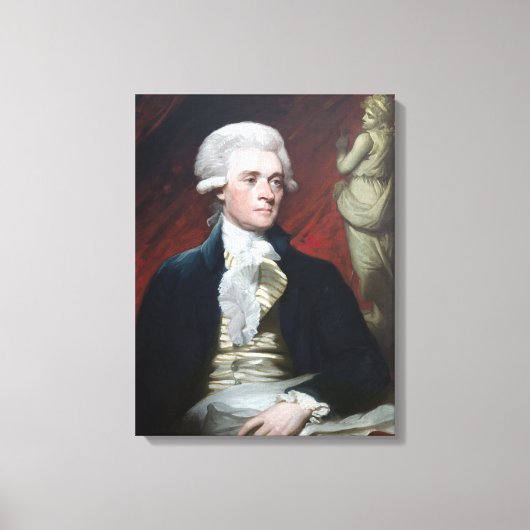 Toile Mather Brown Portrait de Thomas Jefferson (Recto)