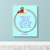 Toile Mathew 6: 24 | Citations bibliques motivationnelle (Insitu (Plancher de Bois))