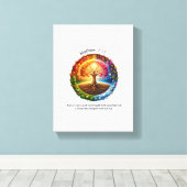 Toile Mathew 7:27 Même ainsi, chaque bon arbre se lève (Insitu (Plancher de Bois))