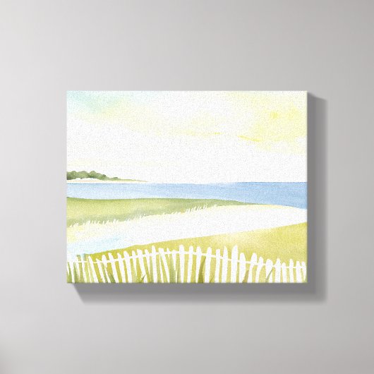 Toile Matin à Chatham | Cape Cod Watercolor Peinture (Recto)