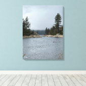 Toile Matin au bord du lac (Insitu (Plancher de Bois))