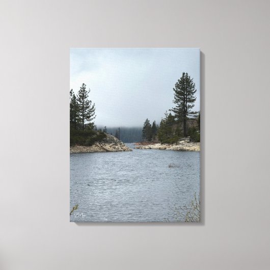 Toile Matin au bord du lac (Recto)