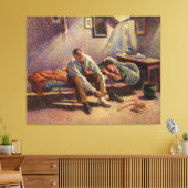 Toile Matin, Intérieur par Maximilien Luce en 1890 (Insitu(Salon))