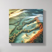 Toile Matin Mist au-dessus des collines (Recto)