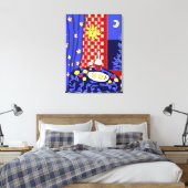 Toile Matisse Inspiré Bleu Nuit Encore Vin (Insitu(Chambre))