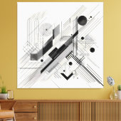 Toile Matrice de ligne architecturale (Insitu(Salon))