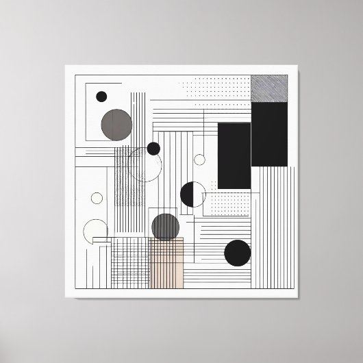 Toile Matrice géométrique structurée (Recto)