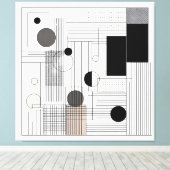 Toile Matrice géométrique structurée (Insitu (Plancher de Bois))