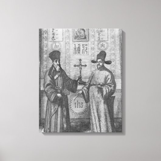 Toile Matteo Ricci et Paulus Li (Recto)