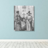 Toile Matteo Ricci et Paulus Li (Insitu (Plancher de Bois))