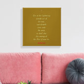Toile MATTHEW 24:27 « Car comme l'éclair vient… » (Insitu(Salon))