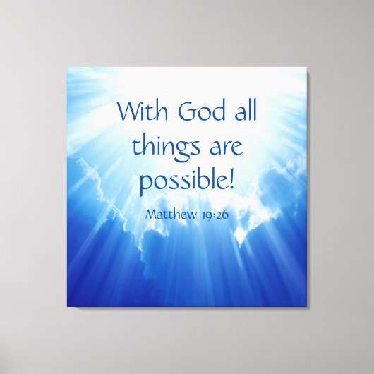 Toile Matthieu 19:26 (Recto)