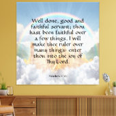 Toile Matthieu 25:21 (Insitu(Salon))