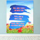 Toile Matthieu 7:7 Bible Verse KJV Pic Wall Art (Insitu (Plancher de Bois))