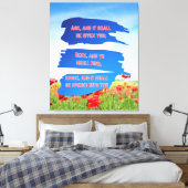 Toile Matthieu 7:7 Bible Verse KJV Pic Wall Art (Insitu(Chambre))