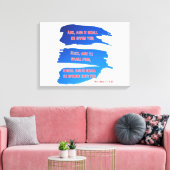 Toile Matthieu 7:7 Bible Verse KJV Wall Art (Insitu(Salon))