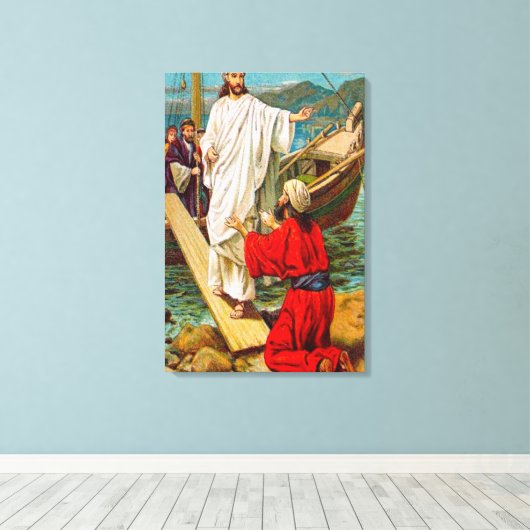 Toile Matthieu 8:28-34 Jeu libre de Demons Canvas (Insitu (Plancher de Bois))