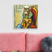 TOILE MAU ÉGYPTIEN-PHARAON (Insitu(Salon))