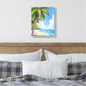 Toile Maui Beach Palm Trees Hawaii Peinture (Insitu(Chambre))