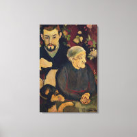 Maurice Utrillo, sa grand-mère et son chien