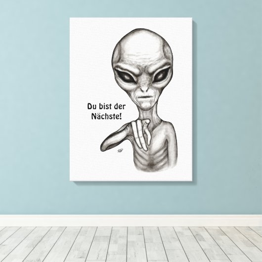 Toile Mauvais Alien, Du bist der Nächste ! (Insitu (Plancher de Bois))