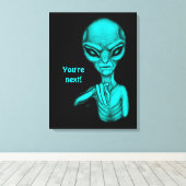 Toile Mauvais Alien, Tu es le prochain ! (Insitu (Plancher de Bois))