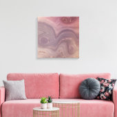 Toile Mauve Strata | Dusty Rose et Rose Gold Agate (Insitu(Salon))